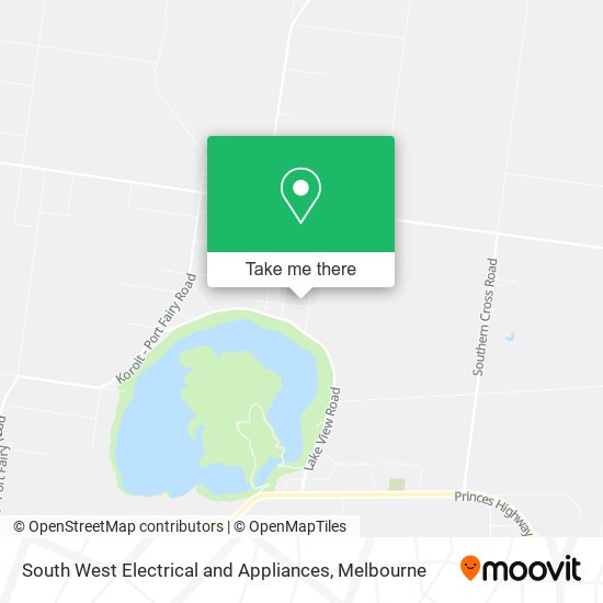 South West Electrical and Appliances map