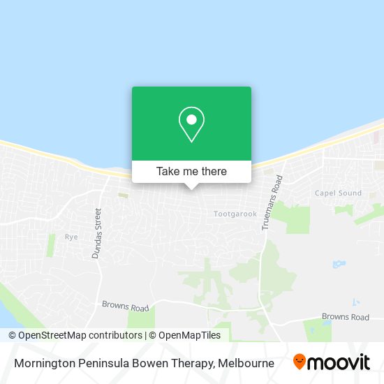 Mornington Peninsula Bowen Therapy map