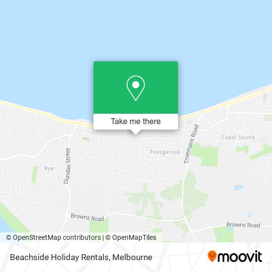 Beachside Holiday Rentals map