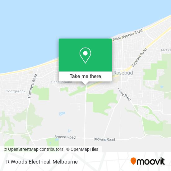 R Woods Electrical map