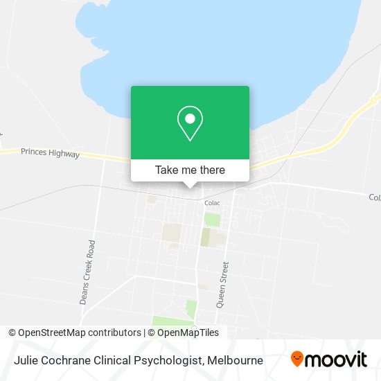 Julie Cochrane Clinical Psychologist map