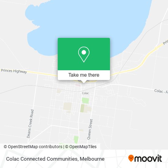 Colac Connected Communities map