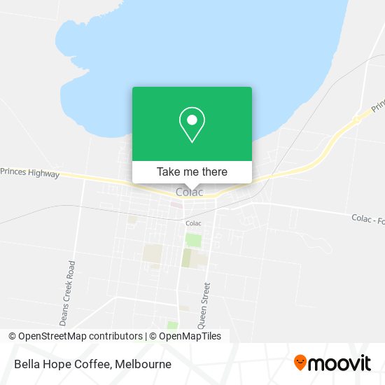 Bella Hope Coffee map