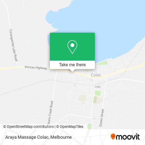 Araya Massage Colac map