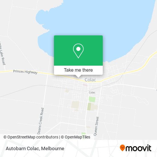 Autobarn Colac map