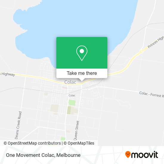 One Movement Colac map