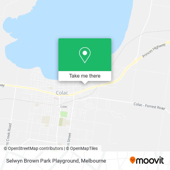 Selwyn Brown Park Playground map