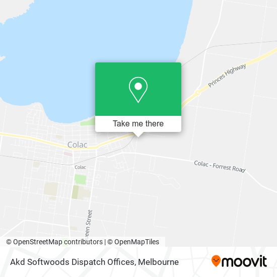 Akd Softwoods Dispatch Offices map