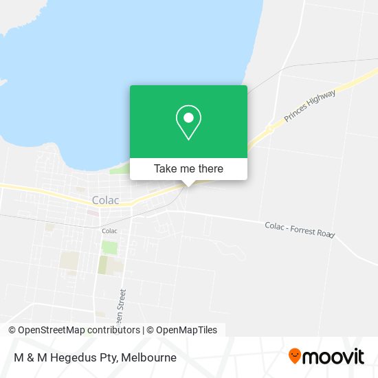 M & M Hegedus Pty map