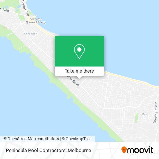 Peninsula Pool Contractors map