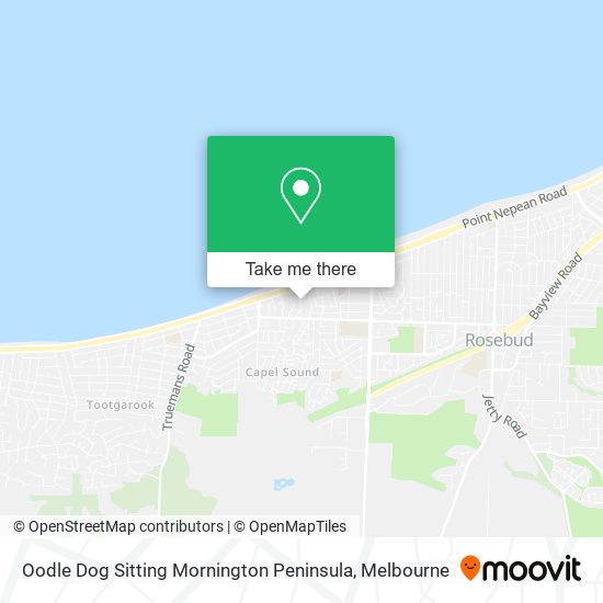 Oodle Dog Sitting Mornington Peninsula map