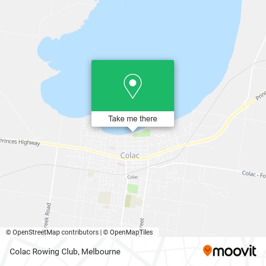 Colac Rowing Club map