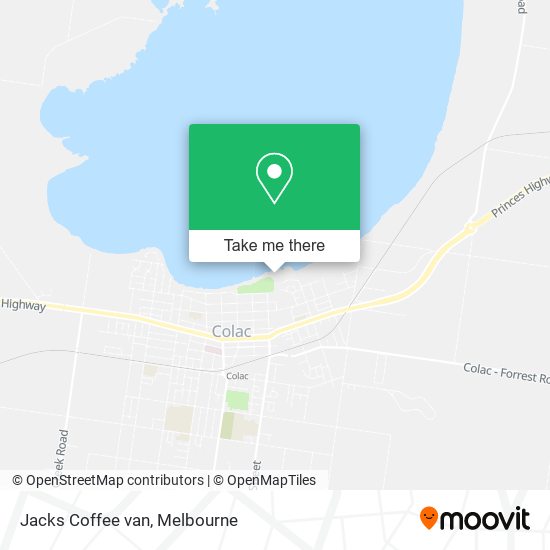 Jacks Coffee van map