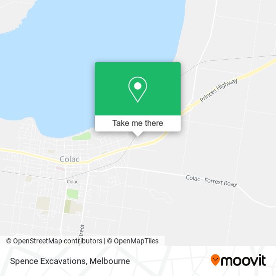 Spence Excavations map