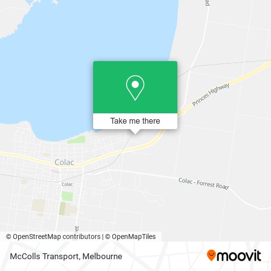 McColls Transport map