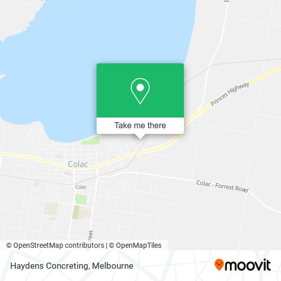 Haydens Concreting map