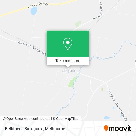 Belfitness Birregurra map