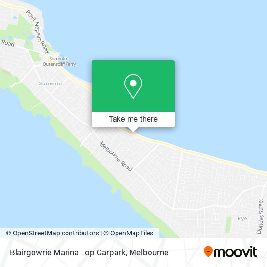Blairgowrie Marina Top Carpark map