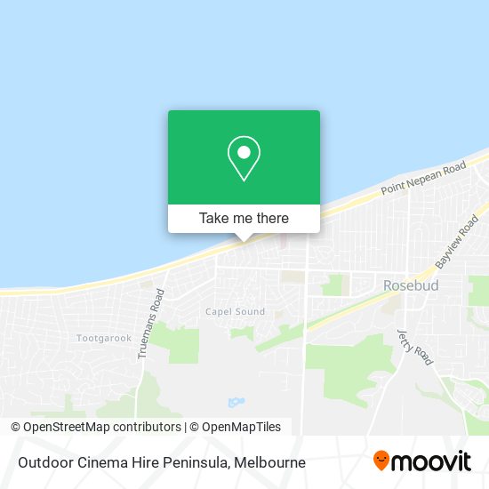 Outdoor Cinema Hire Peninsula map