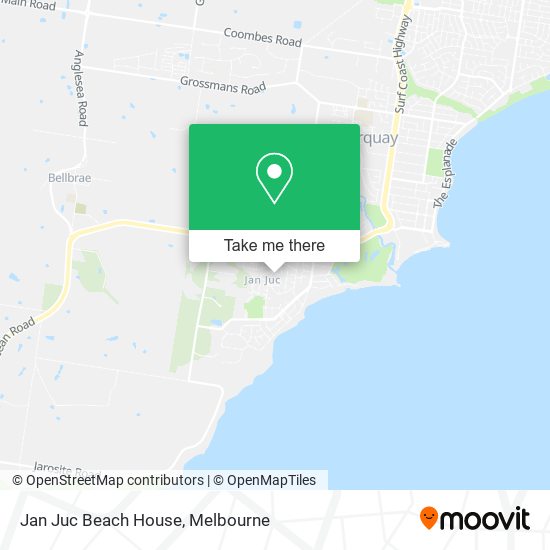 Jan Juc Beach House map