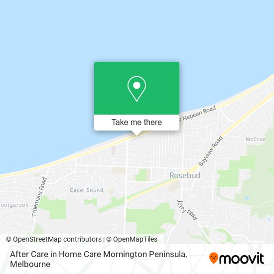 After Care in Home Care Mornington Peninsula map
