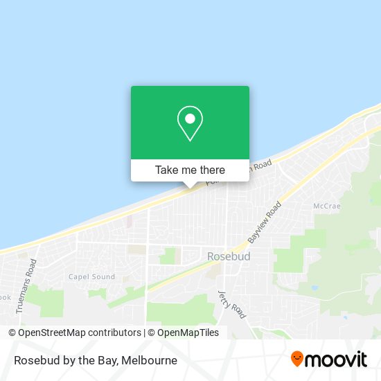 Rosebud by the Bay map
