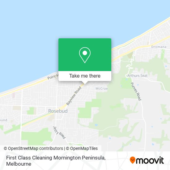 First Class Cleaning Mornington Peninsula map