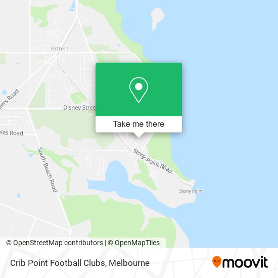 Crib Point Football Clubs map