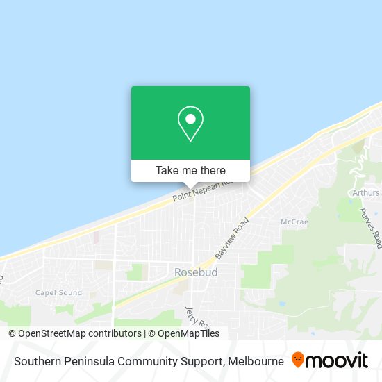 Southern Peninsula Community Support map