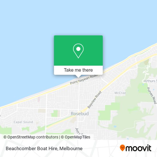 Beachcomber Boat Hire map