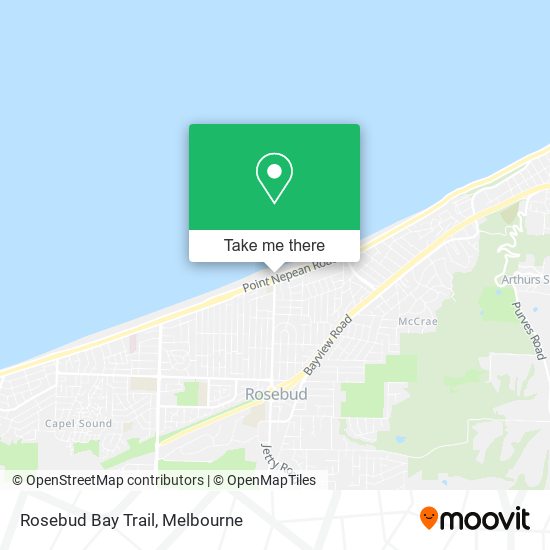 Rosebud Bay Trail map