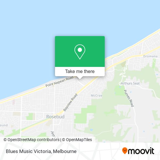 Blues Music Victoria map
