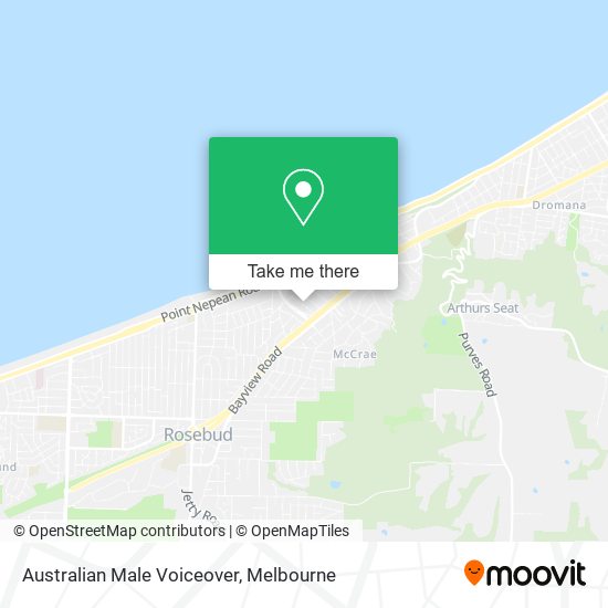 Australian Male Voiceover map