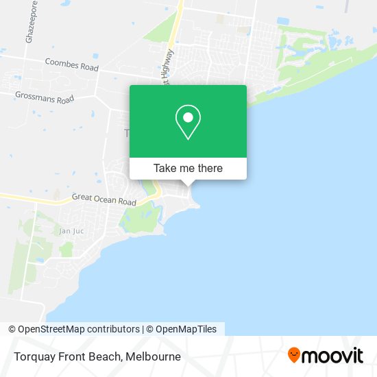 Torquay Front Beach map