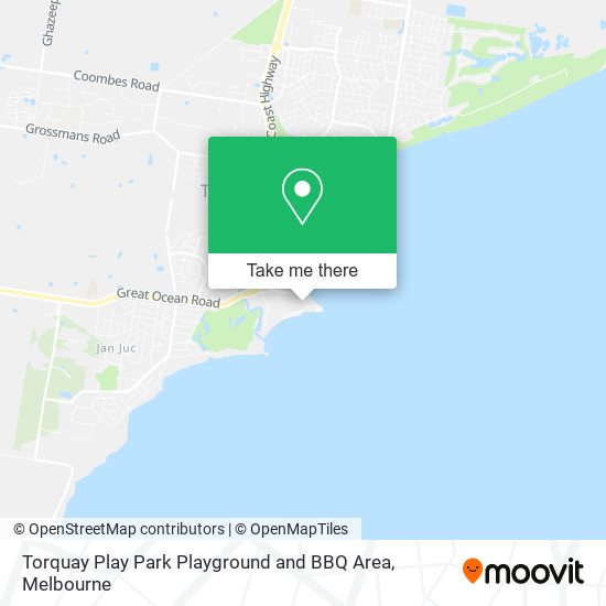 Torquay Play Park Playground and BBQ Area map
