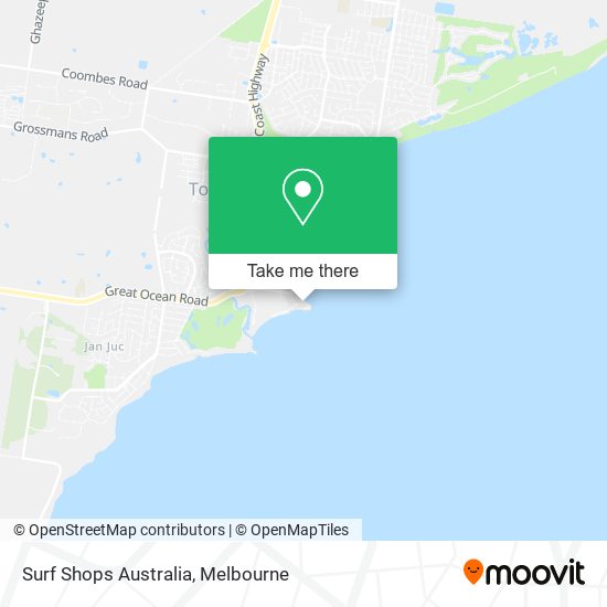 Surf Shops Australia map