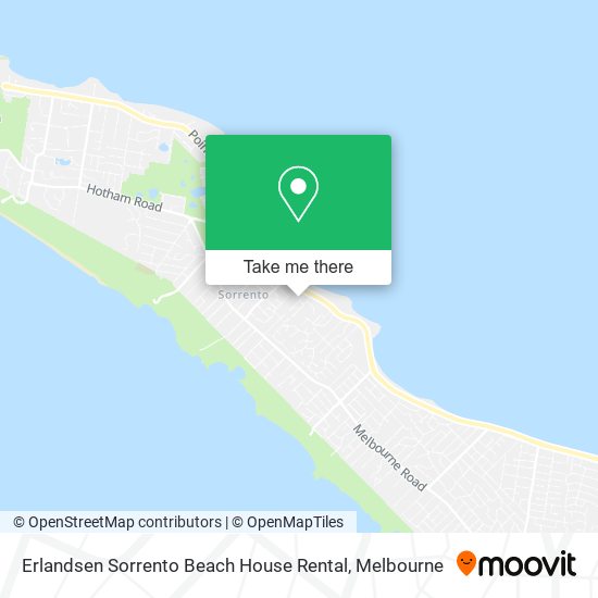 Erlandsen Sorrento Beach House Rental map