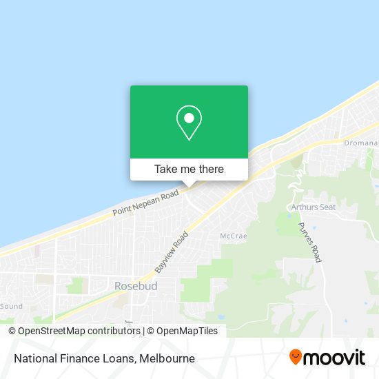 National Finance Loans map