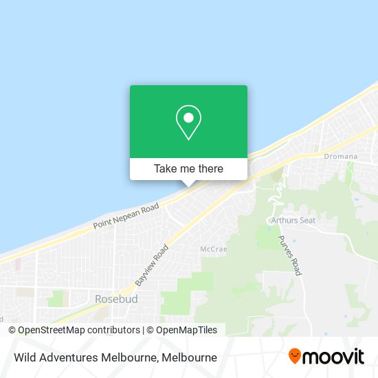 Wild Adventures Melbourne map