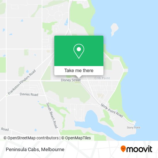Peninsula Cabs map