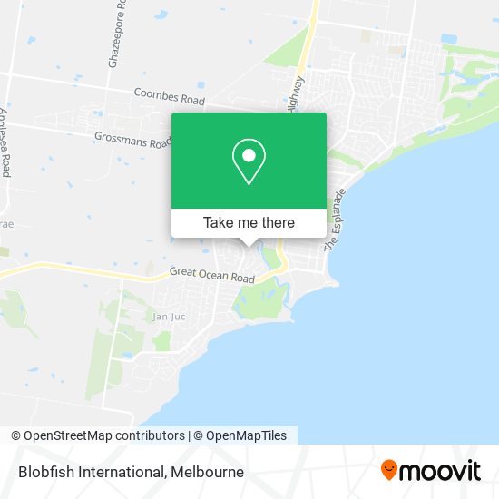 Blobfish International map