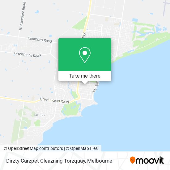 Dirzty Carzpet Cleazning Torzquay map