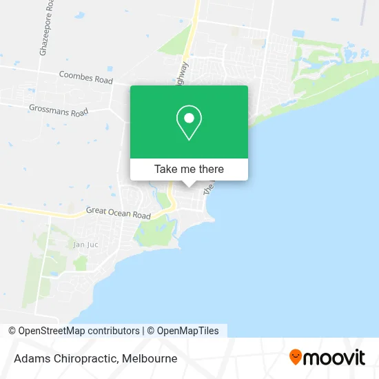 Mapa Adams Chiropractic