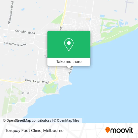 Torquay Foot Clinic map
