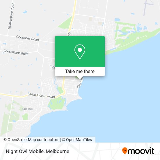 Night Owl Mobile map