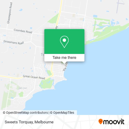 Sweets Torquay map
