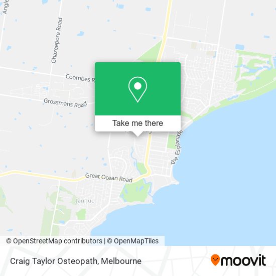 Craig Taylor Osteopath map