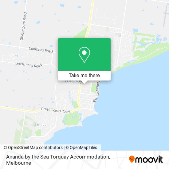 Ananda by the Sea Torquay Accommodation map