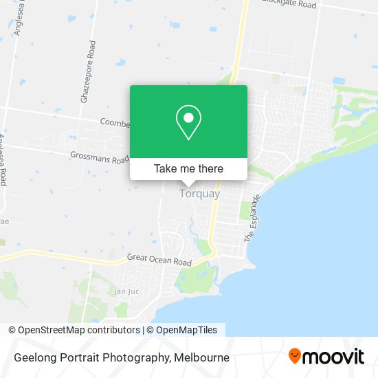 Geelong Portrait Photography map