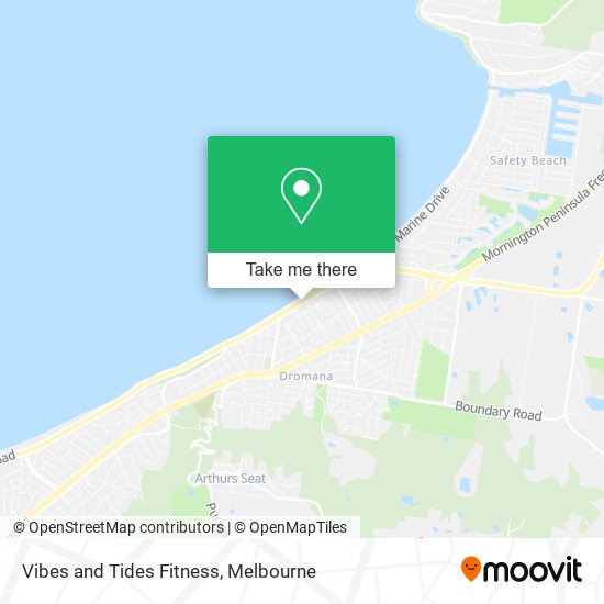 Vibes and Tides Fitness map